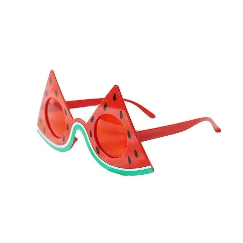 Hawaiian Plastic Glasses Flamingo Pineapple Sunglasses Summer Beach Zpaxo style24