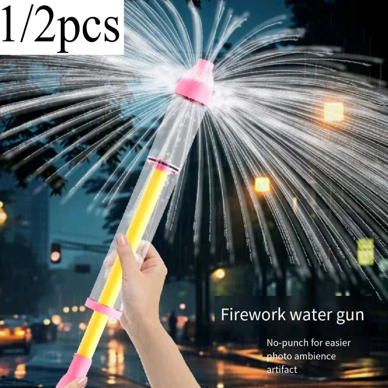 Firework Fountain Water Gun Soaker Squirt Outdoor Balloon Battles