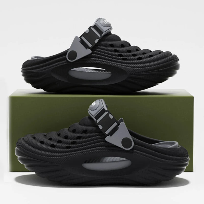 Men's Slippers Outdoor EVA Couple Non-slip Beach Sandals Thick Soft