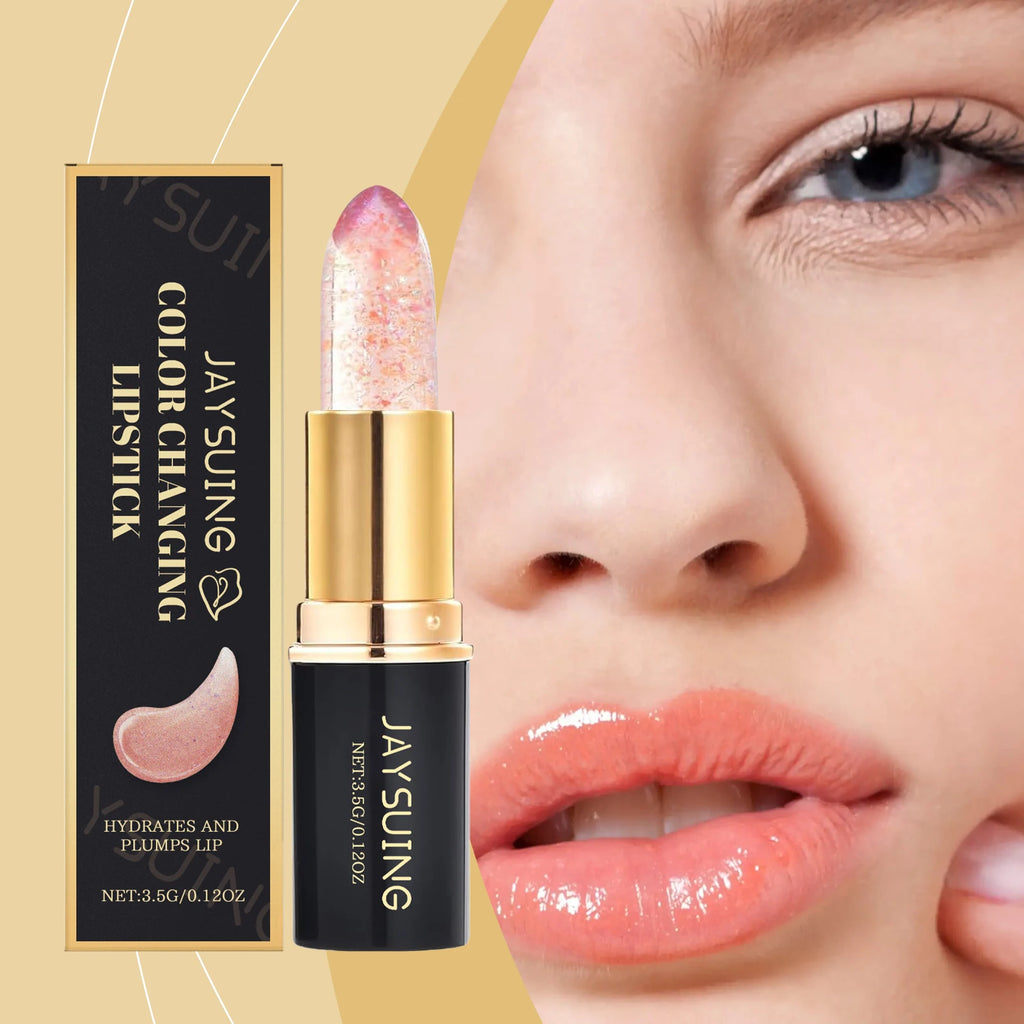 Color Changing Lipstick Diamonds Glitter Deep Nourishment Glossy Shine Waterproof Lip Gloss Sparkling Hydrating Jelly Lip Balm Zpaxo