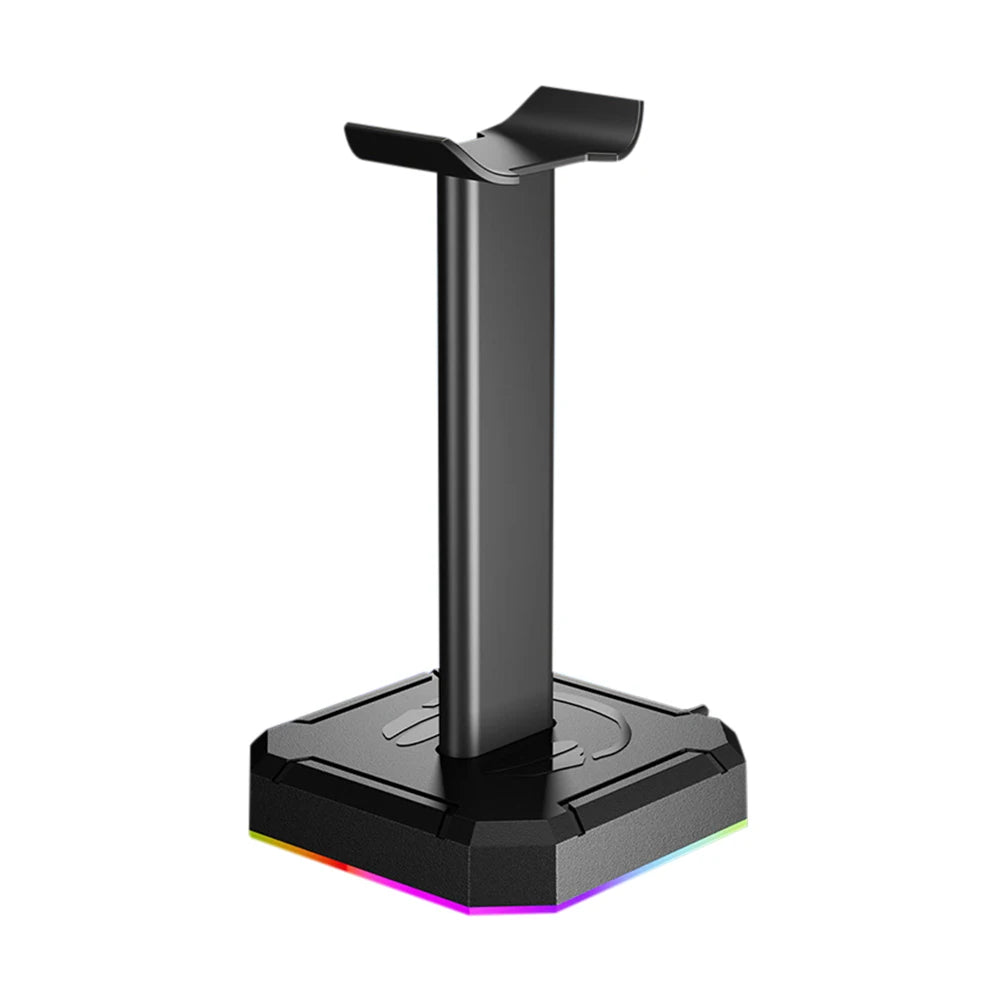 Headset Support Stand RGB Backlight Headphone Display Rack Space