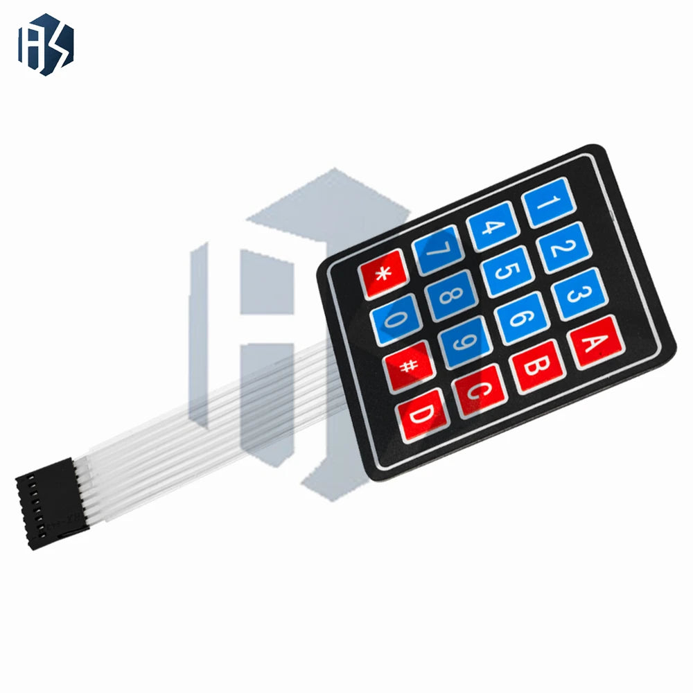 4x4 16 Keys Membrane Keypad Module Matrix Keyboard Compatible Arduino Zpaxo