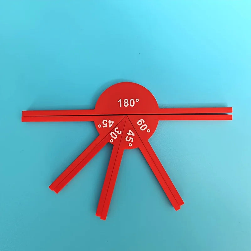 1 set teaching tools, math supplies, angle tools, geometric angle display tools, math teaching aids, learning tools Zpaxo Red