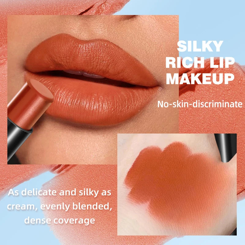 Matte Velvet Lip Gloss Waterproof Non Stick Cup Long-lasting Silky