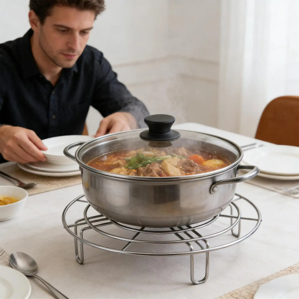 Stainless Steel Steaming Rack Pot Stand Cooling Trivet Pressure