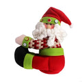 Holiday Themed Knitted Santa Snowmans Tree Toppers Star Fabric
