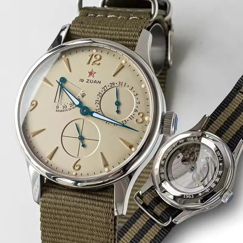 1963 Automatic Watches 40mm Man Watch Pilot Watch of Men Seagull ST1780 Movement Mechanical Waterproof Wristwatch reloj hombre Zpaxo