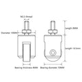 Dial Indicator Wheel Probe Tips M2.5 Metal Roller Contact Point For Electronic Digital Indicators Dial Gauge Zpaxo 1PCS