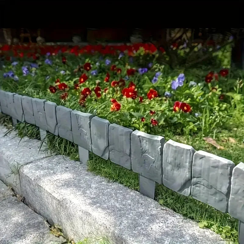 5pcs Foldable Plastic Garden Fence - Landscape Border for Yard, Lawn, Autumn Decor | Easy Install Outdoor Divider for Vegetable Zpaxo