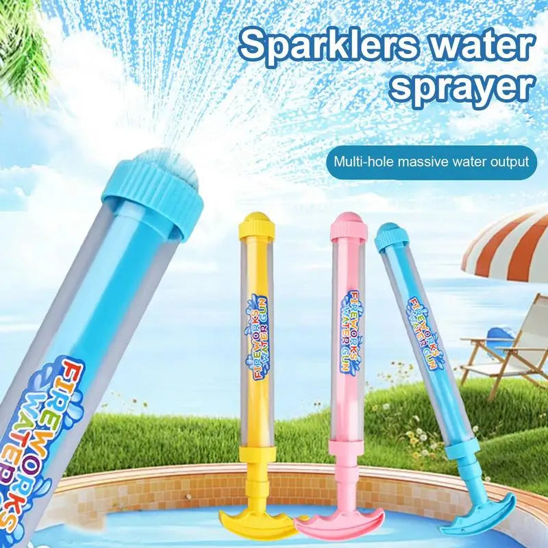Water Sprinkler For Kids Water Soaker Squirter Outdoor Games 3 Pieces Retractable High Pressure Interactive Toys Party Games For Zpaxo