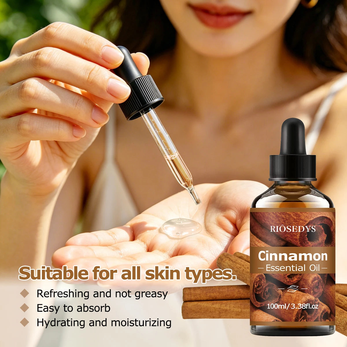 CINNAMON ESSENTIAL OIL Suitable Massage Skincare Deeply Nourishes Zpaxo