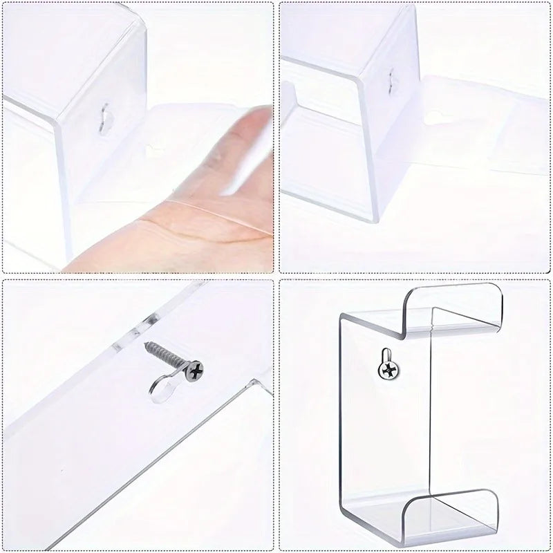 Acrylic Controller Stand Wall Mount Transparent Display Rack Game