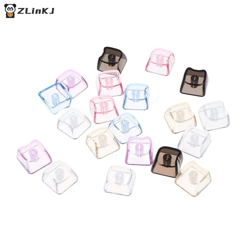 10 Cute Cat Shaped Transparent Keycaps PBT 1U Blank Key Caps MAO Zpaxo