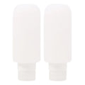 200ml Silicone Bottle Refillable Bottle Lotion Shower Gel Shampoo Container Empty Bottle Portable Travel Accessories Wholesale Zpaxo 2Pcs White