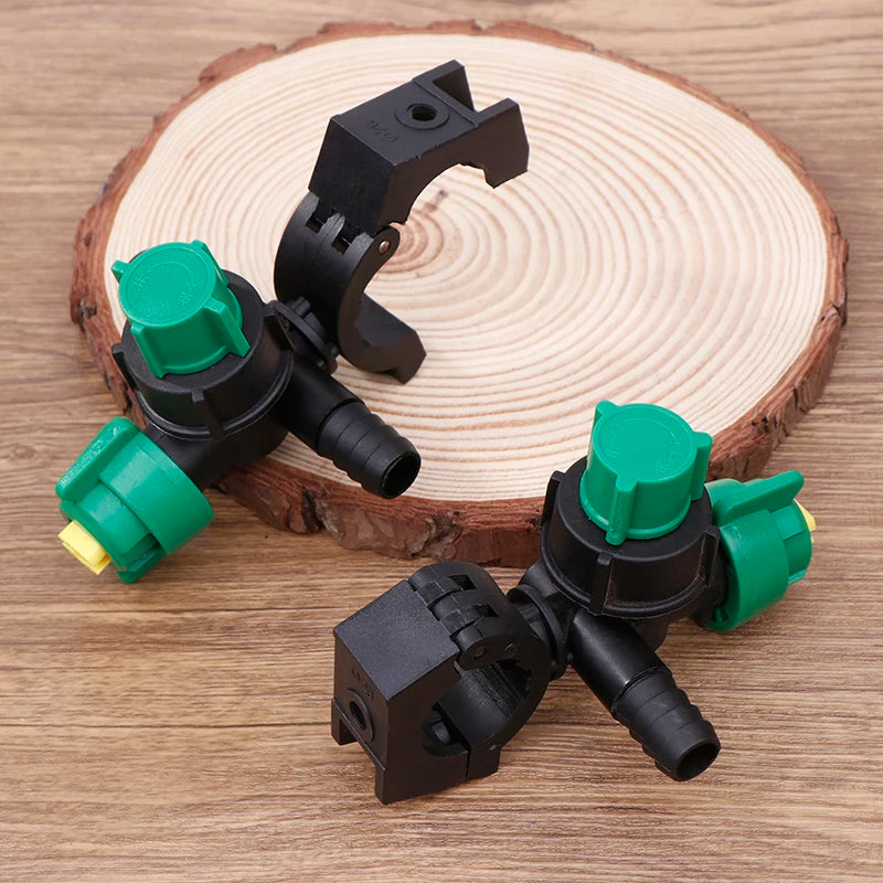 1Pc External Thread Agricultural Sprayer Fan Shaped Spraying Adjustable Nozzle For Agriculture Tubing Garden Irrigation Zpaxo