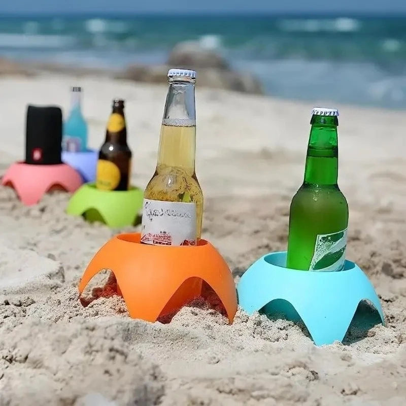 Beach Cup Holder Tray Drink Holders Portable Beer Stand Accessories Zpaxo