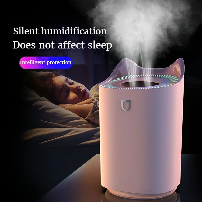 3000Ml Dual Jet Air Humidifier Large Capacity Atomizer Ultrasonic Aroma Diffuser Cool Mist Maker Air Humificador Purifier Zpaxo