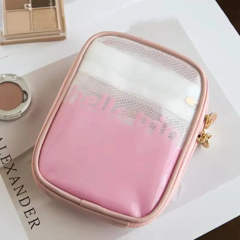 MTransparent Travel Cosmetic Bag Portable Mini Waterproof Lipstick