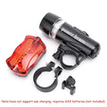 5LED Bike Light MTB Road Bicycle Headlight Butterfly Back Rear Taillight Cycling Safety Warning Light Bicycle Lamp Flashlight Zpaxo set