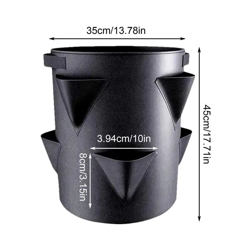 Potato Growing Bags 7 Gallon 6 Side Grow Pocket Outdoor Planter