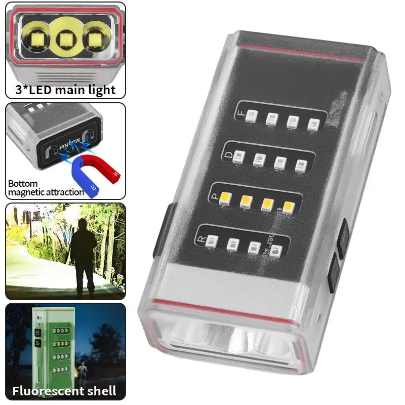 POCKETMAN 4-in-1 Rechargeable LED Flashlight | Camping & Outdoor