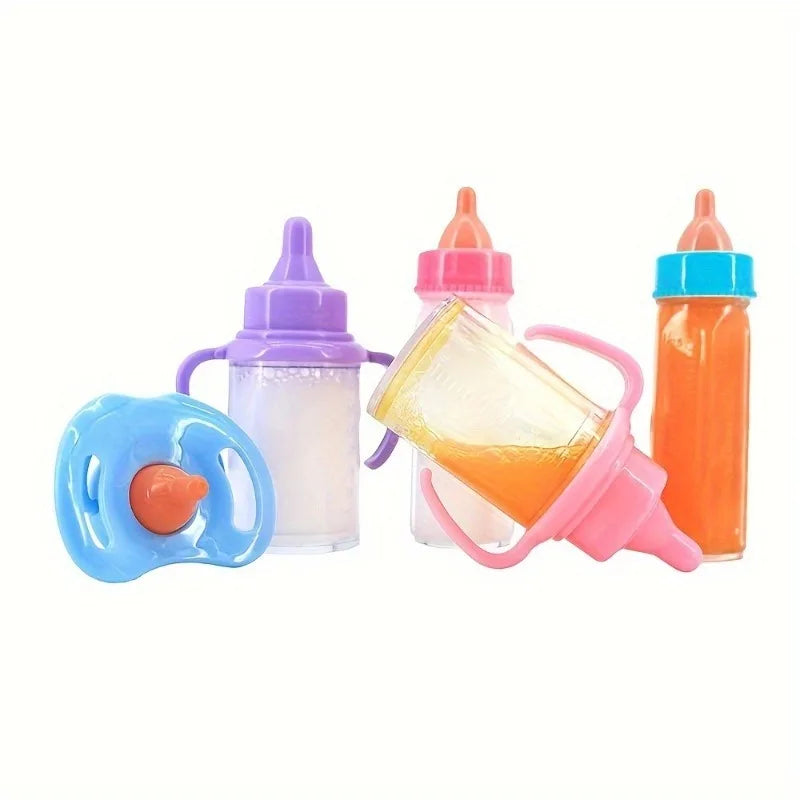 Feeding Bottle Milk Bottles Juice One Pacifier Doll Accessories
