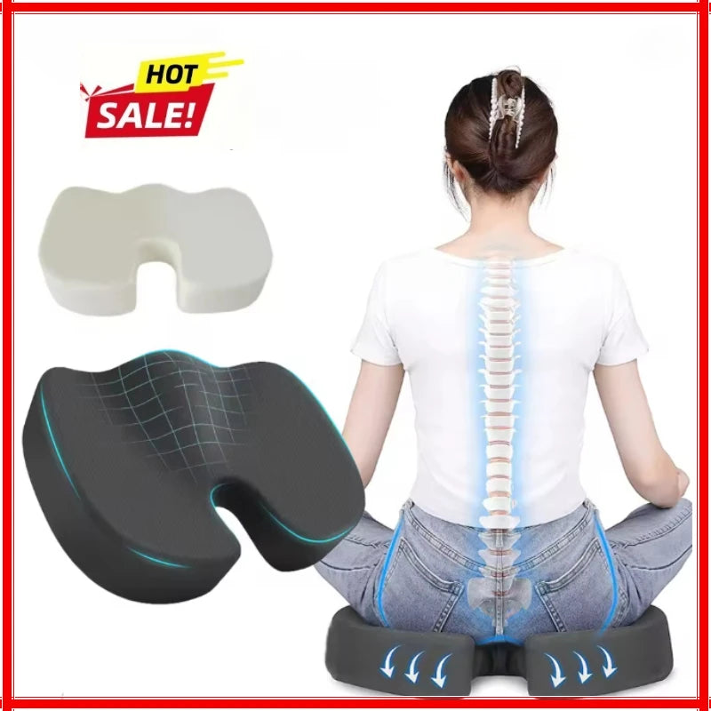 U-Shaped Memory Foam Seat Cushion – Tailbone & Back Relief Memory Foam Seat Cushion Zpaxo
