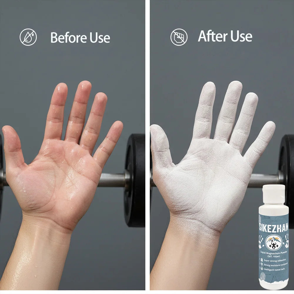 SIKEZHAN Liquid Chalk Non-Slip Magnesium Powder for Rock Climbing Powerlifting Bodybuilding Long Lasting Strong Grip Zpaxo