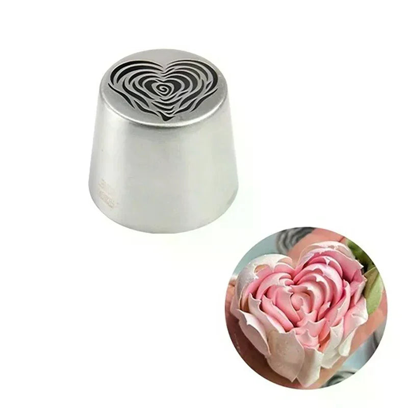 Utensils Baking Cake Tool Stainless Steel XL Heart Rose Flower Zpaxo