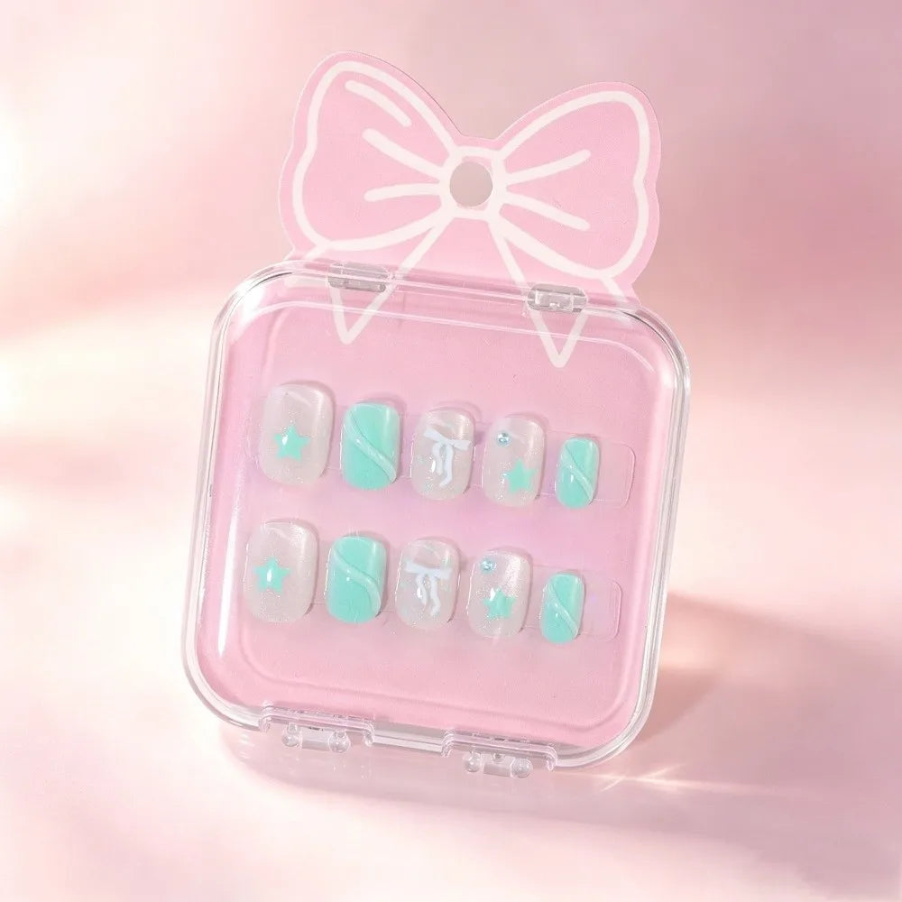 Accessories Cat's Eye Children Wearing Nails Short Decorative Press Zpaxo 13