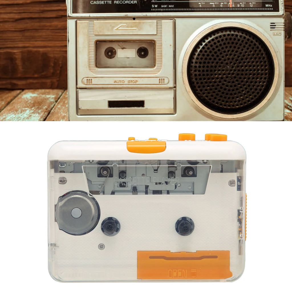 USB Cassette Converter Plug Play Portable MP3 Music Tape Player
