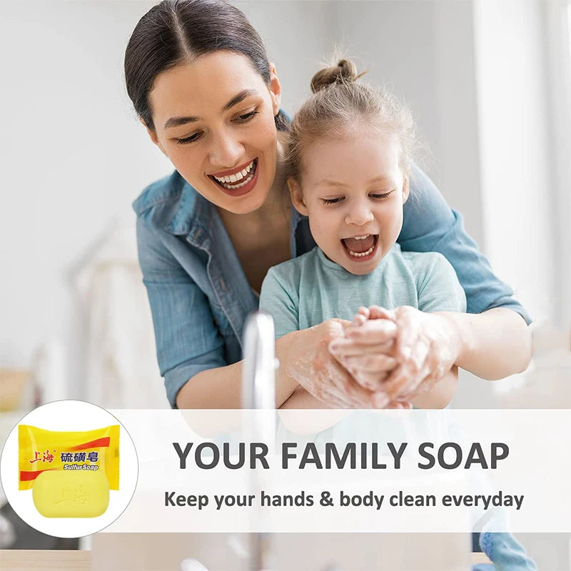 Shanghai Sulfur Soap – Deep Cleansing Face & Bath Bar 3/5 Pack Sulfur Cleansing Bar Zpaxo