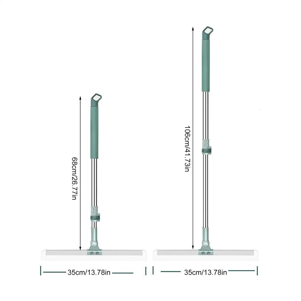Floor Scrub Broom Scraping Broom with Telescopic Handle Household Cleaning Tool for Floor Bathrooms Kitchens Showers Tile Pet Zpaxo