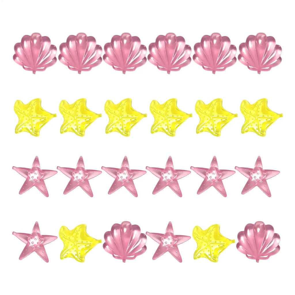 24Pcs Reusable Ice Cube Summer Colorful Outdoor Cute Star Shaped Cooling Ice Cube Mold Home Bar Whiskey Bubble Beverage Tool Zpaxo