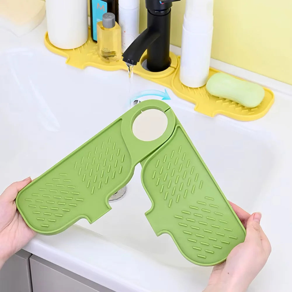 Convenient Silicone Countertop Protector Faucet Absorbent Pad Drip Zpaxo