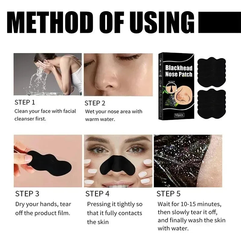 Nose Strips Blackhead & Whitehead Remover – Pore Cleansing Patches