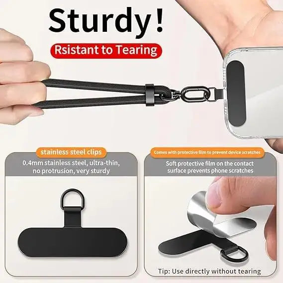 Universal 360 Rotation Adjustable Mobile Phone Lanyard Wrist Strap