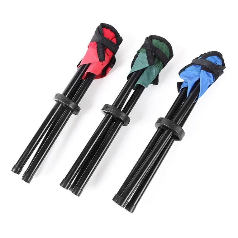 Thickened Fishing Stool Camping Three Legged Stool Small Horse Tie Folding Chair Outdoor Portable Folding Triangle Stool Gift Zpaxo