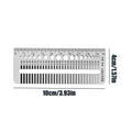 Crack Width Ruler Accurate Stainless Steel Portable Scale Gauge