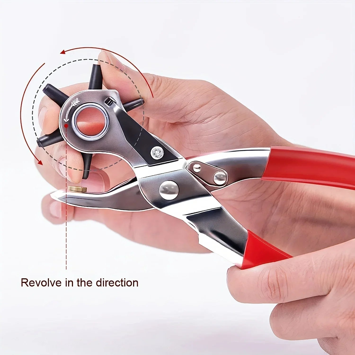 6-Size Leather Hole Punch Plier – Belt, Collar & Craft Tool Leather Hole Punch Zpaxo