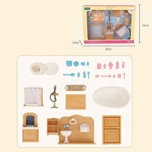 Dollhouse Miniature Box Packaging 1 12 Furniture Kitchen Bathroom Zpaxo T03