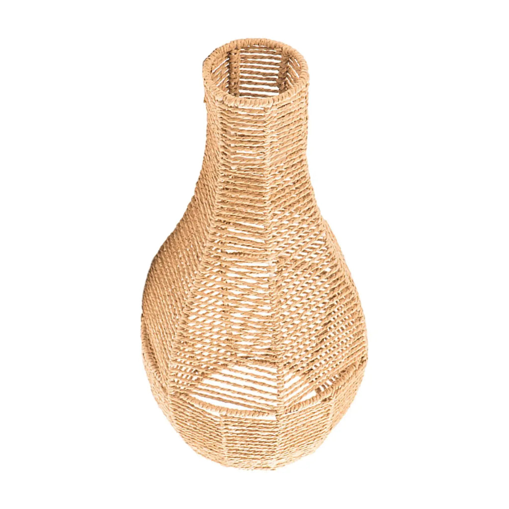 Paper Rope Lampshade Boho Rustic Pendant Lamp Shade Woven Kitchen Zpaxo