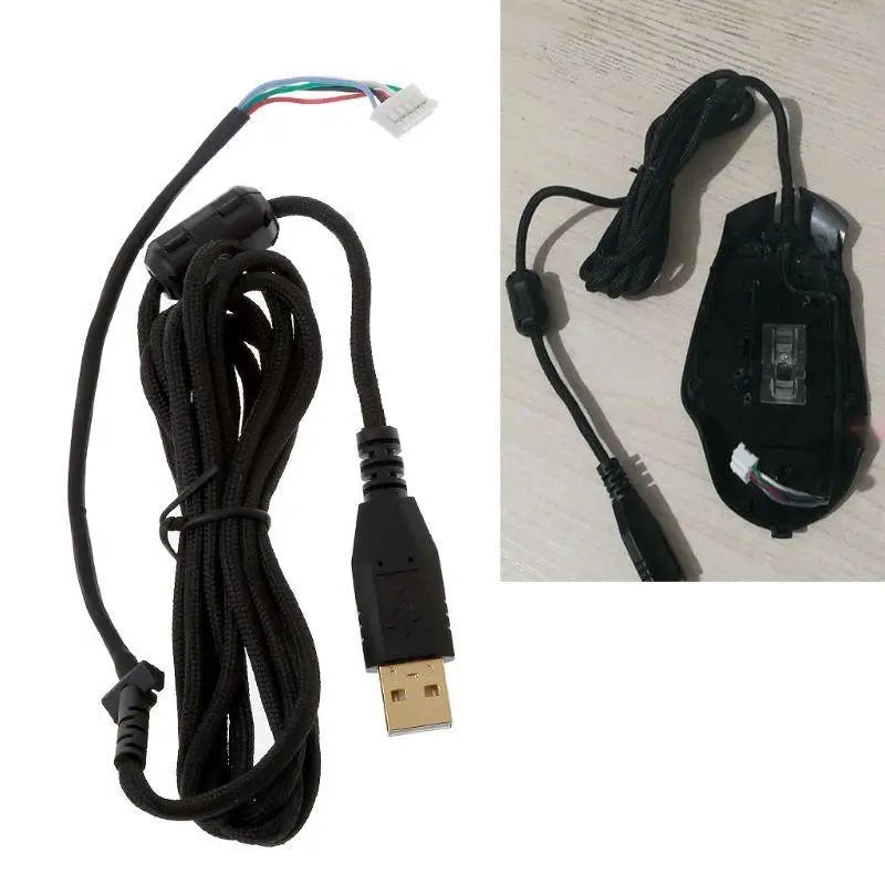 652F 2m Replacement Durable PVC USB Mouse Cable Mouse Lines for G402 Mouse Zpaxo