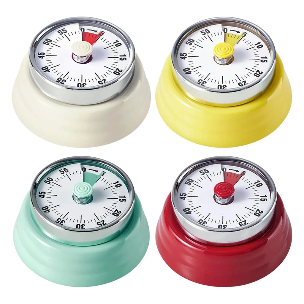 Mechanical Timer Cooking 75dB Loud Visual Countdown 60 Minute Manual