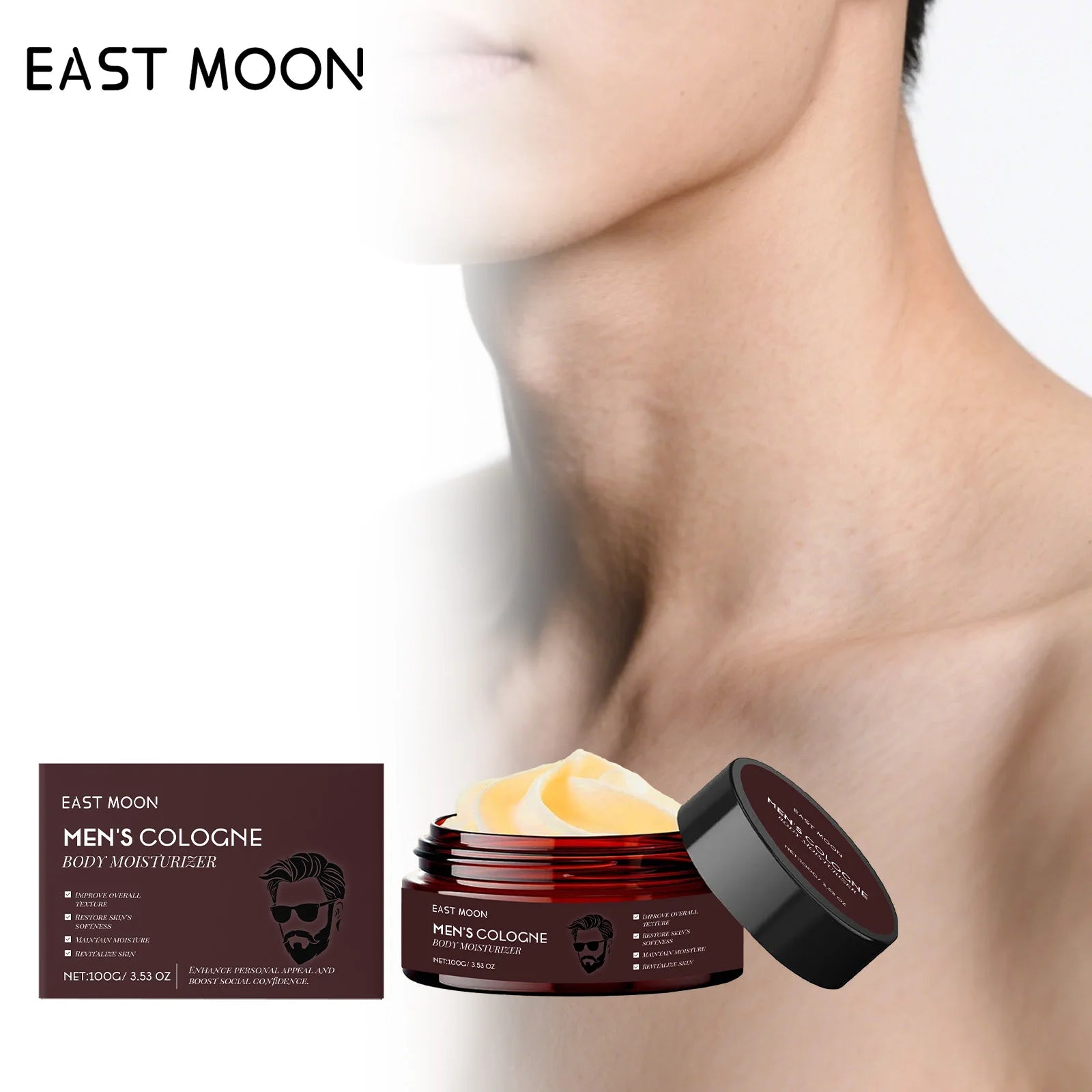Men's Body Hydrating Cream:Deeply Hydrates & Repairs,Reduces Skin Roughness,Enhances Skin Barrier,Fresh & Non-Oily Texture Zpaxo