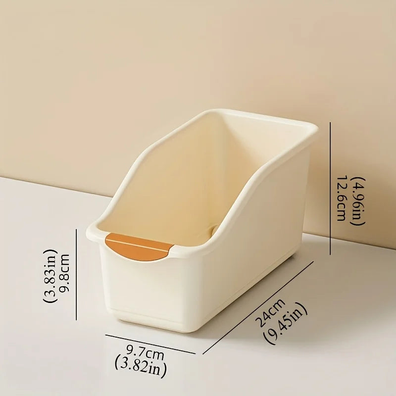 Plastic Storage Bins Curved-compartment Organizer Home Ideal Cleaning