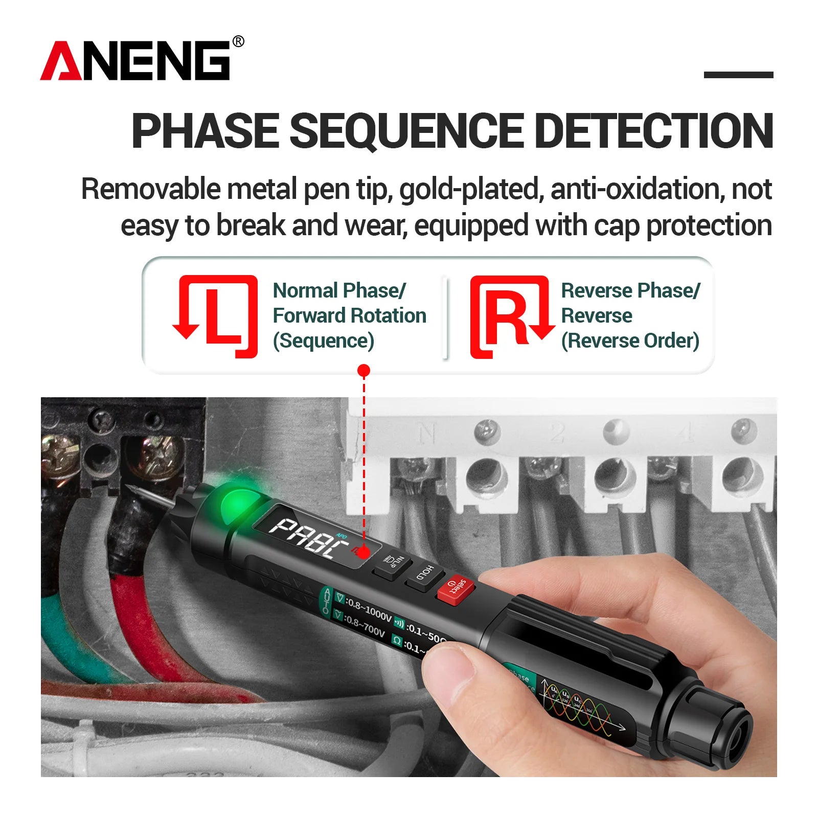 ANENG A3008 Non Contact Voltage Detection Precision Auto Off Current