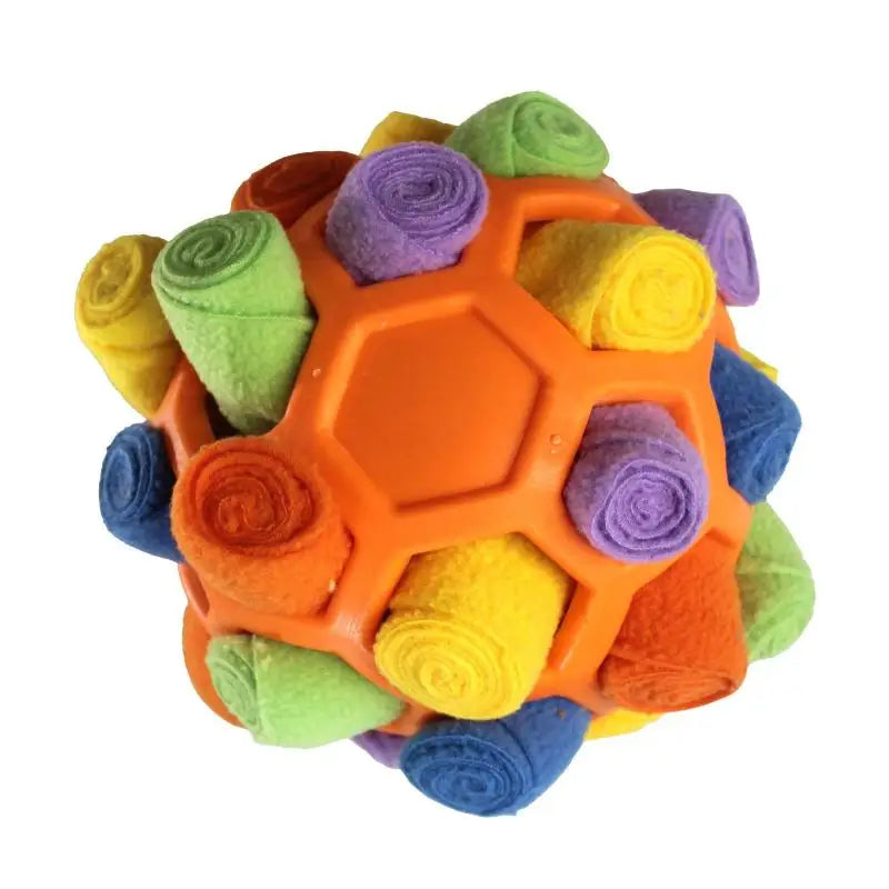 Small Dogs Dog Sniffing Ball Toy Puzzle Hidden Food Educational Zpaxo Orange