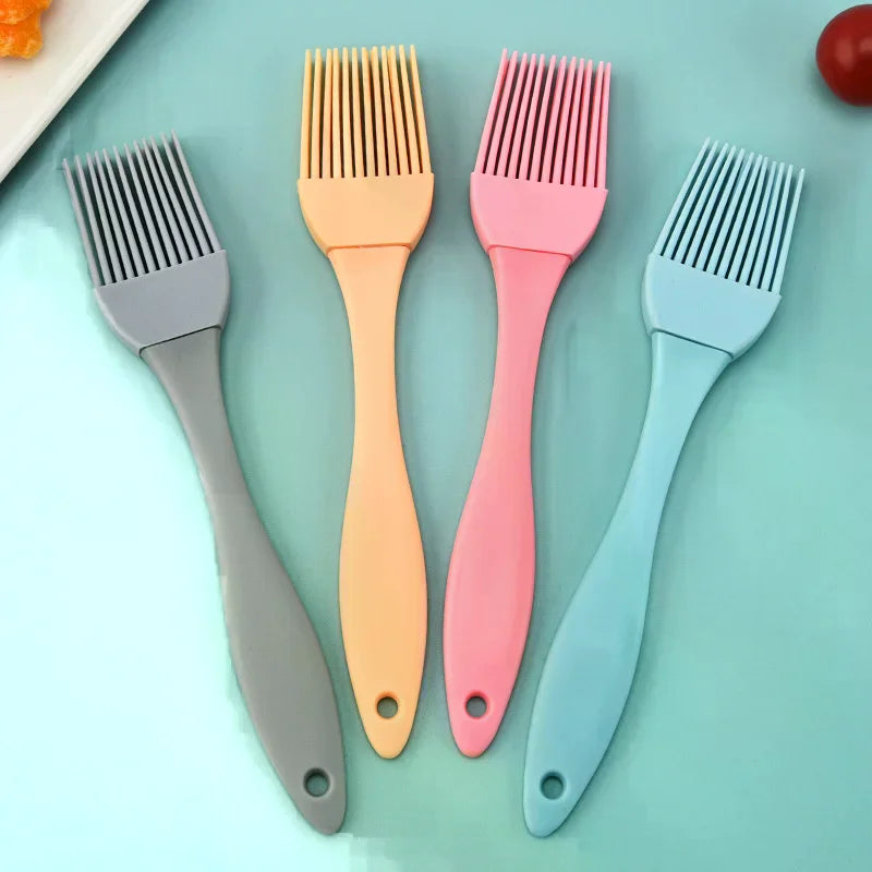 Home Kitchen Baking Cooking Tools Silicone Oil Brush Seasoning Sauce Cake Bread Butter Egg Heat Resistant Barbecue Basting Brush Zpaxo
