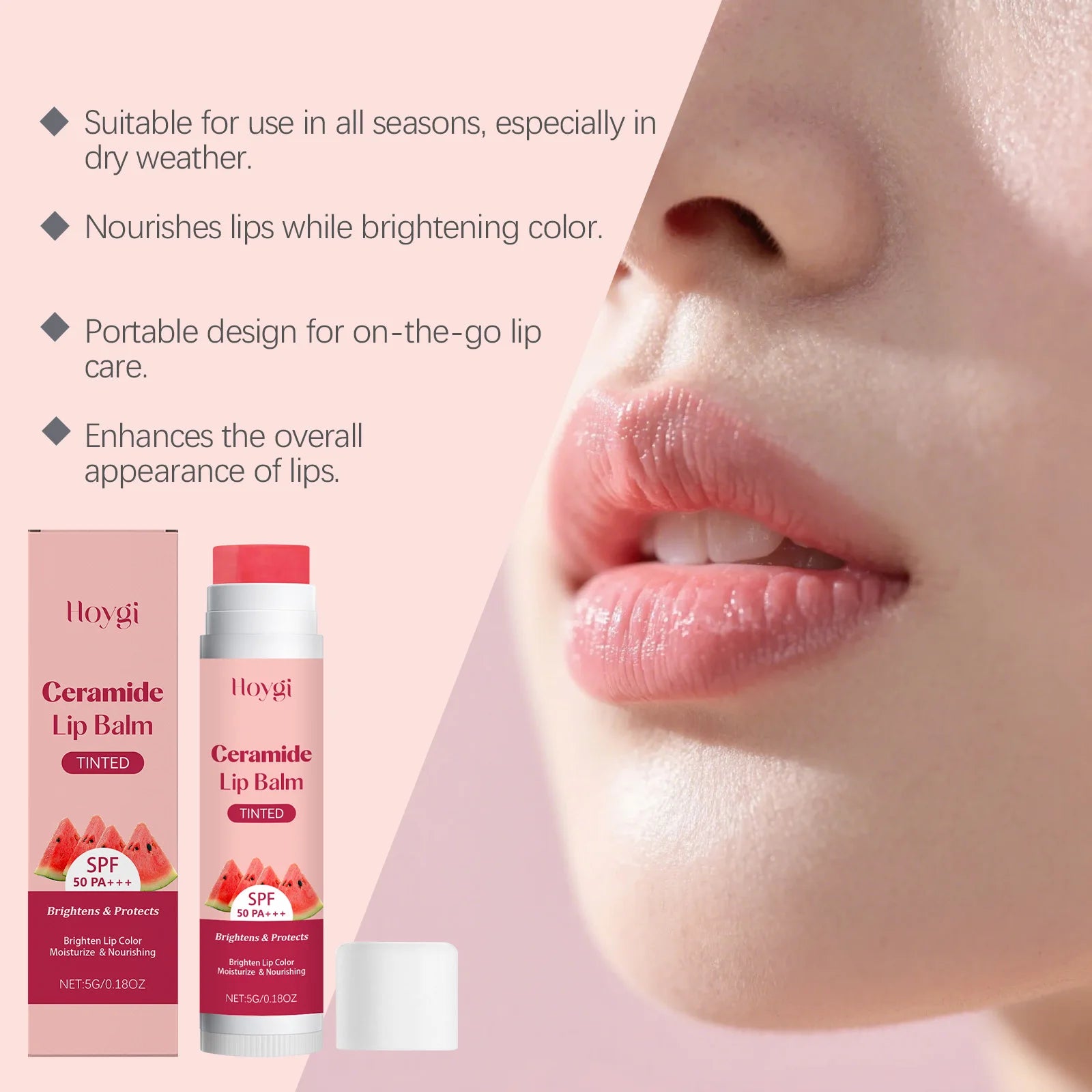 Ceramide Lip Balm Brightening Lips Lighten Lip Melanin Daily Moisturizing & Hydrating Repair Dry Chapped Lips Protection Zpaxo